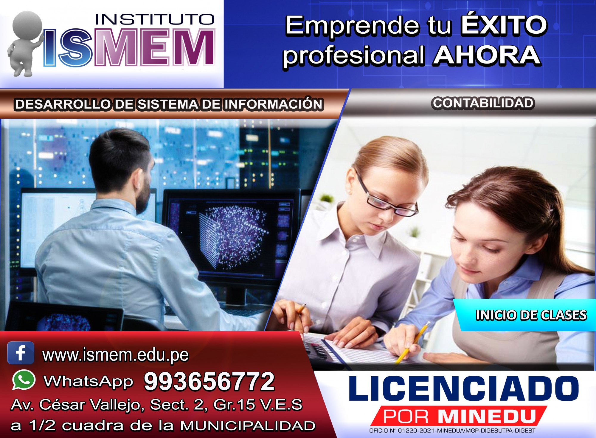 Bolante de las carreras profesionales tecnicas